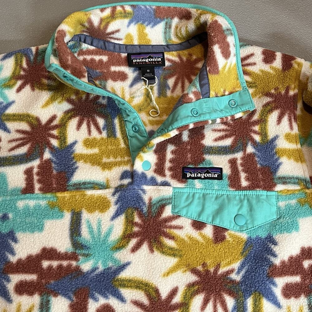 Patagonia Synchilla Snap-T Fleece Pullover Tree Connection AOP geometric Medium